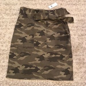 Utility Tie Waist Pencil Skirt